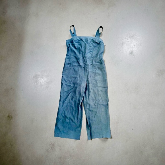 Nicole Miller Pants - Nicole Miller Gray Linen Jumper